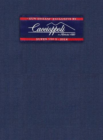 Caccioppoli Sun Dream Afarie Dark Blue Wool Jacket - StudioSuits