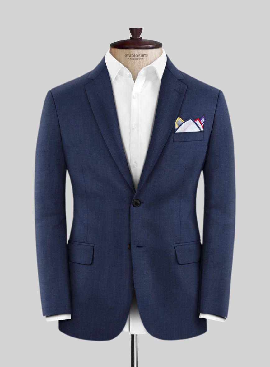 Caccioppoli Sun Dream Afarie Dark Blue Wool Jacket - StudioSuits