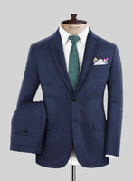 Caccioppoli Sun Dream Afarie Dark Blue Wool Suit - StudioSuits