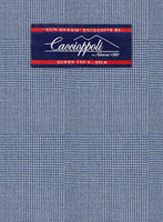 Caccioppoli Sun Dream Ange Blue Wool Silk Jacket - StudioSuits