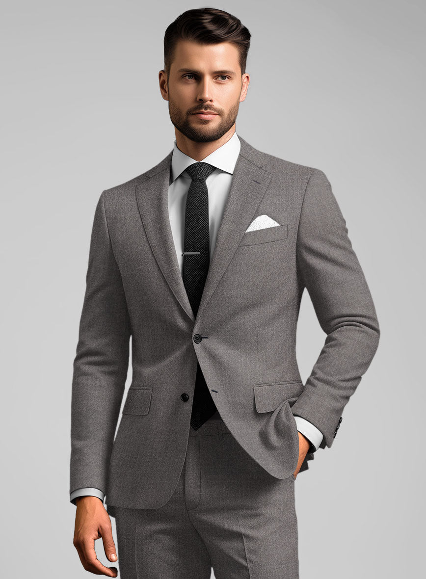 Caccioppoli Sun Dream Brown Wool Silk Jacket - StudioSuits
