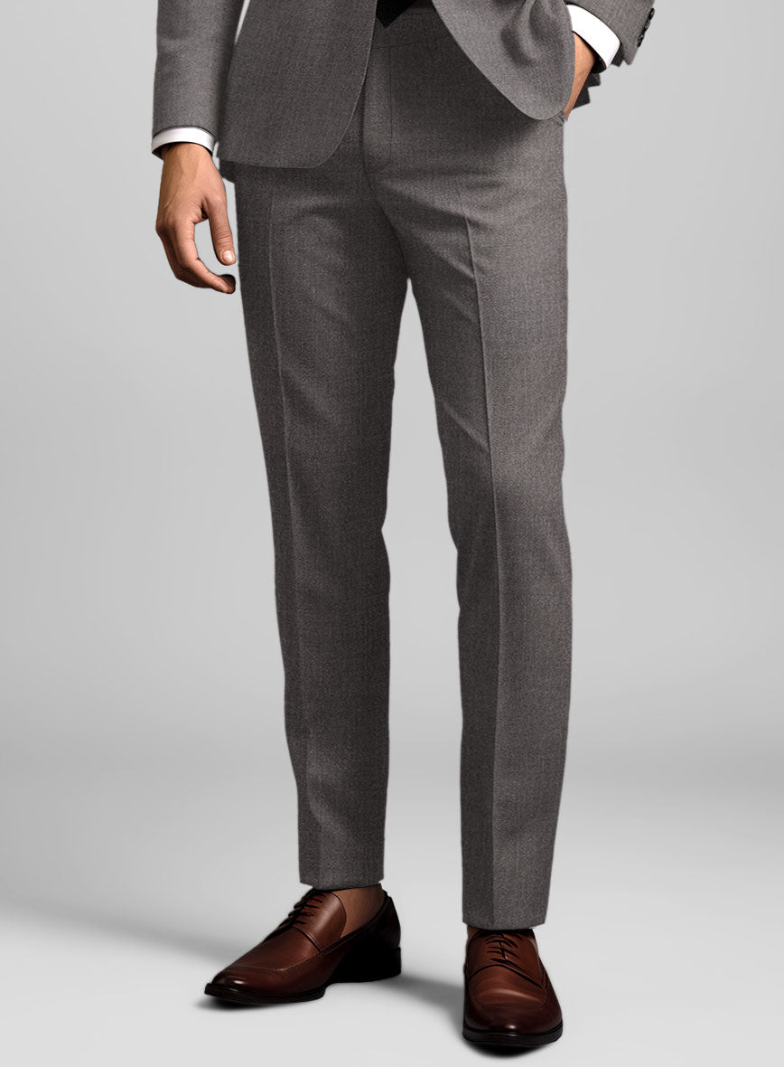 Caccioppoli Sun Dream Brown Wool Silk Pants - StudioSuits