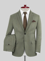 Caccioppoli Sun Dream Clasio Herringbone Wool Suit - StudioSuits