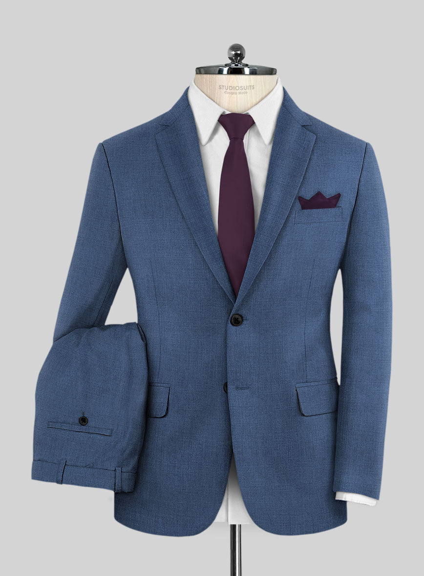 Caccioppoli Sun Dream Cobalt Blue Wool Silk Suit - StudioSuits