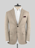 Caccioppoli Sun Dream Emasie Muted Beige Wool Suit - StudioSuits