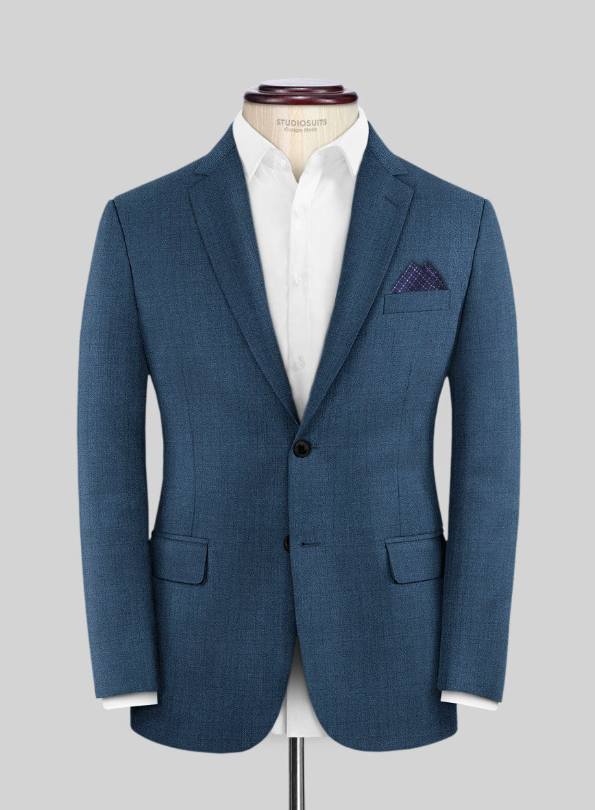 Caccioppoli Sun Dream Isano Blue Wool Jacket - StudioSuits