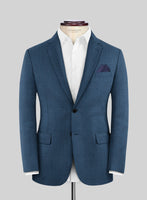 Caccioppoli Sun Dream Isano Blue Wool Jacket - StudioSuits