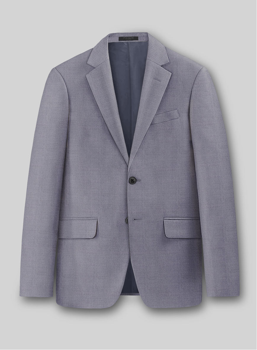 Caccioppoli Sun Dream Light Pastel Purple Wool Silk Jacket - StudioSuits