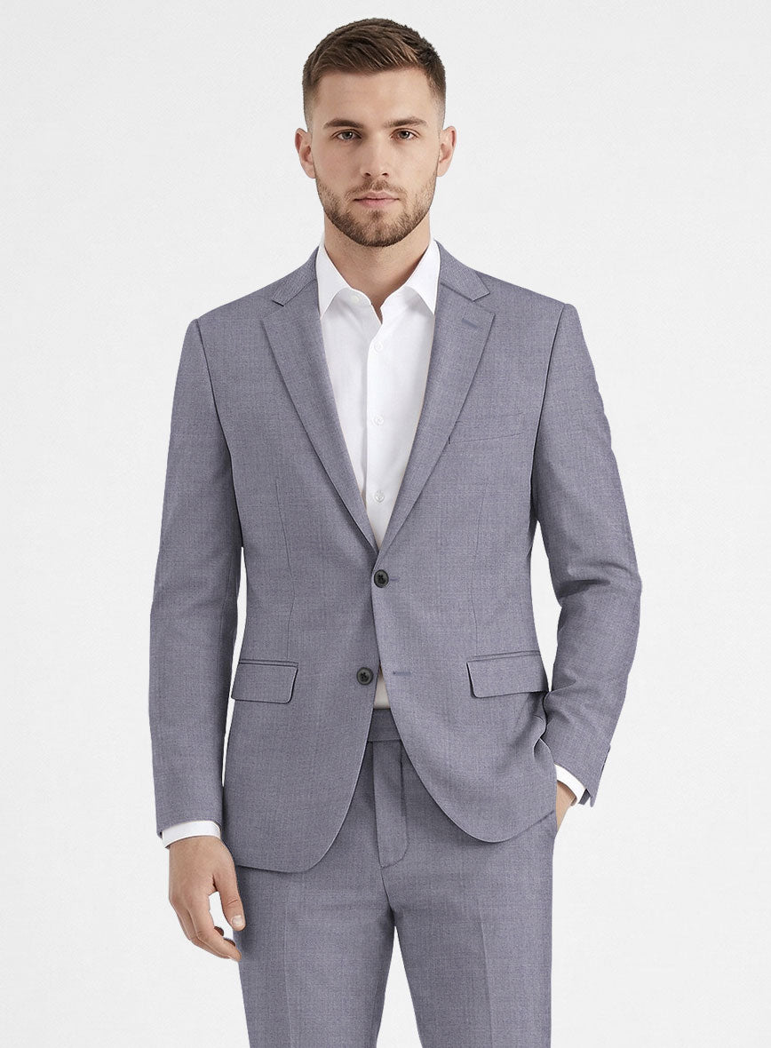 Caccioppoli Sun Dream Light Pastel Purple Wool Silk Jacket - StudioSuits