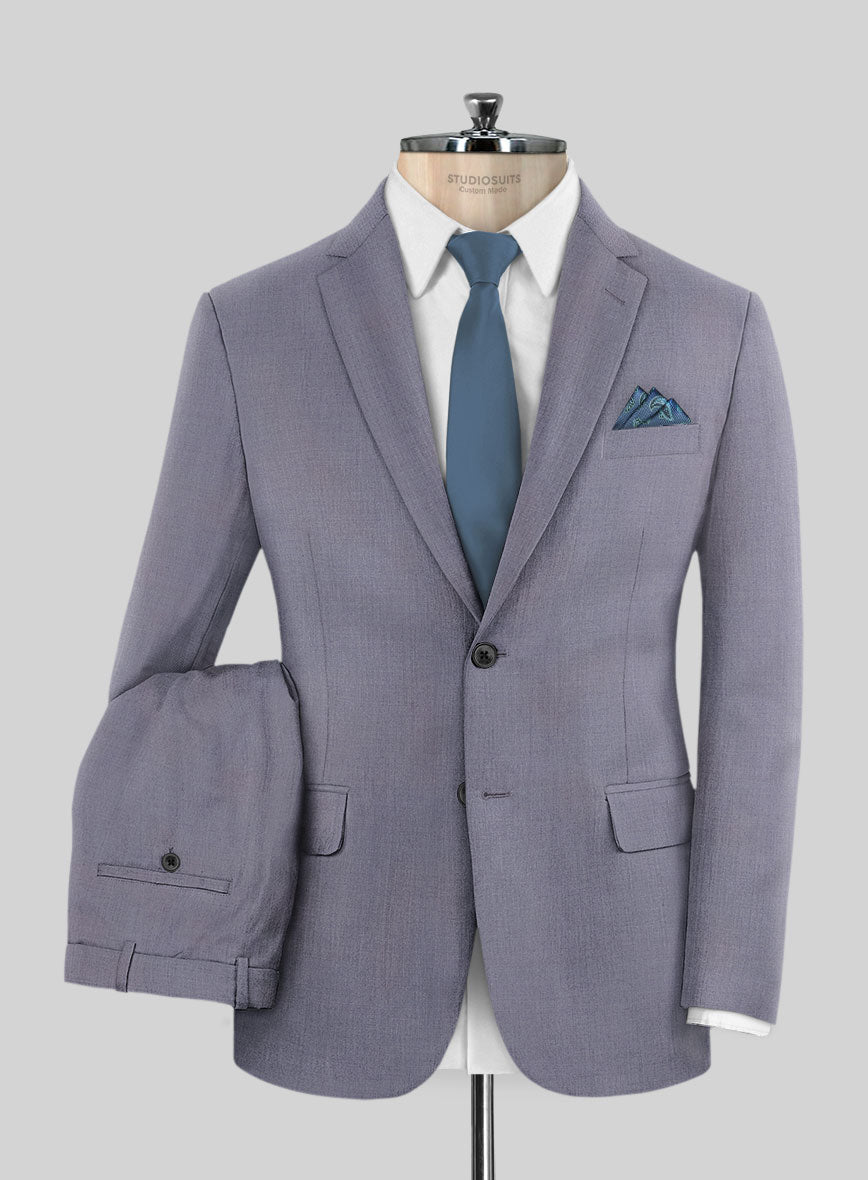 Caccioppoli Sun Dream Light Pastel Purple Wool Silk Suit - StudioSuits