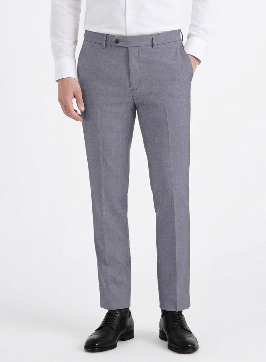 Caccioppoli Sun Dream Light Pastel Purple Wool Silk Pants - StudioSuits