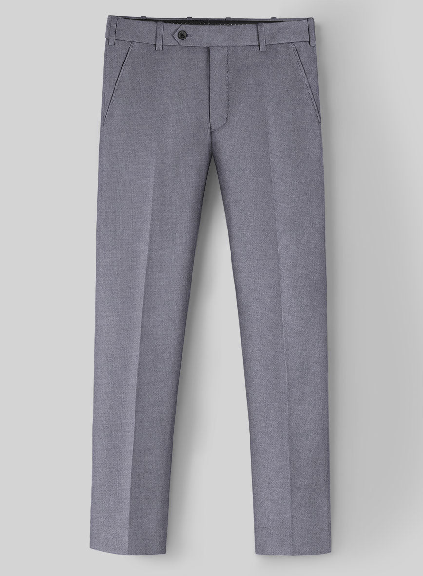 Caccioppoli Sun Dream Light Pastel Purple Wool Silk Pants - StudioSuits