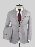 Caccioppoli Sun Dream Majoli Glen Wool Silk Suit - StudioSuits