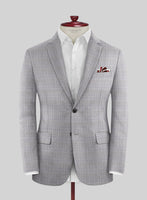 Caccioppoli Sun Dream Majoli Glen Wool Silk Suit - StudioSuits