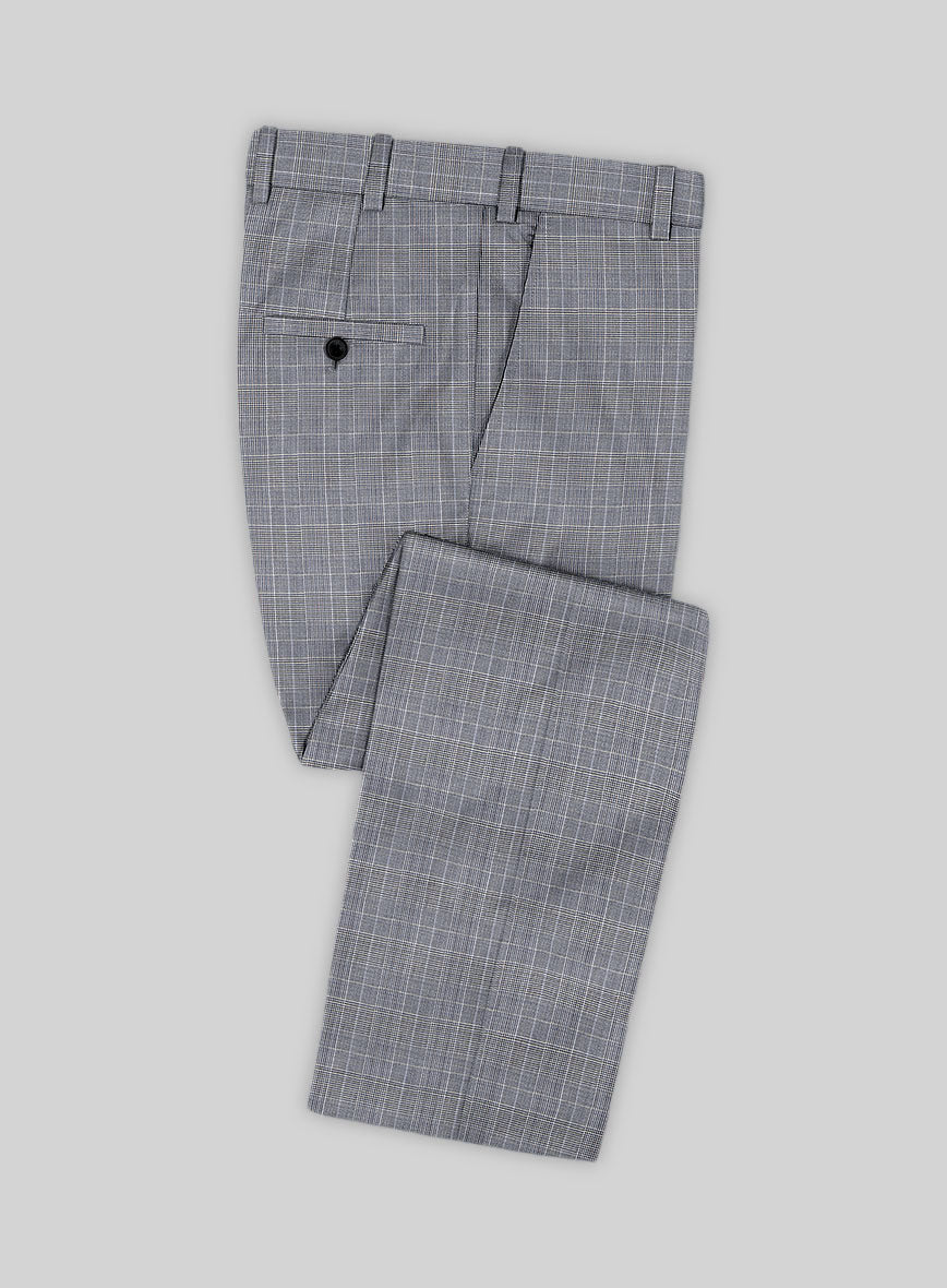 Caccioppoli Sun Dream Majoli Glen Wool Silk Suit - StudioSuits