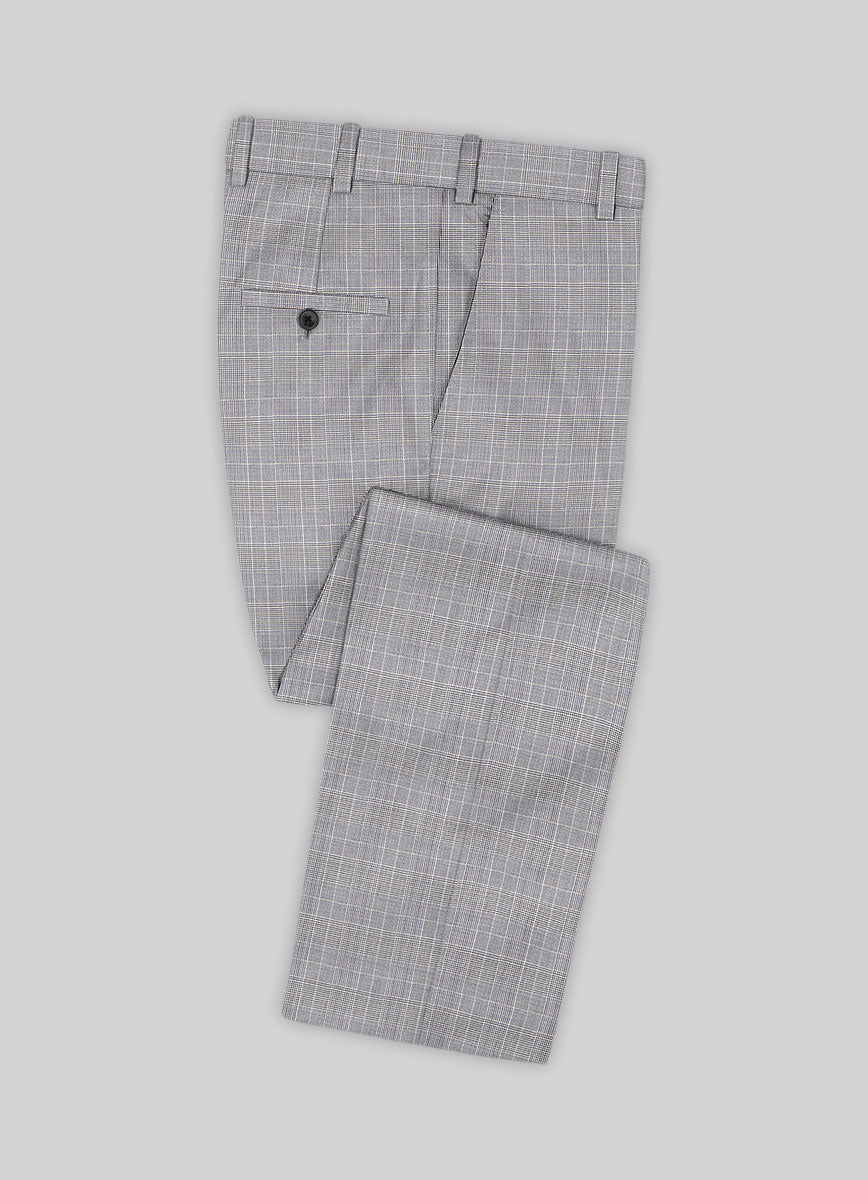 Caccioppoli Sun Dream Majoli Glen Wool Silk Suit - StudioSuits