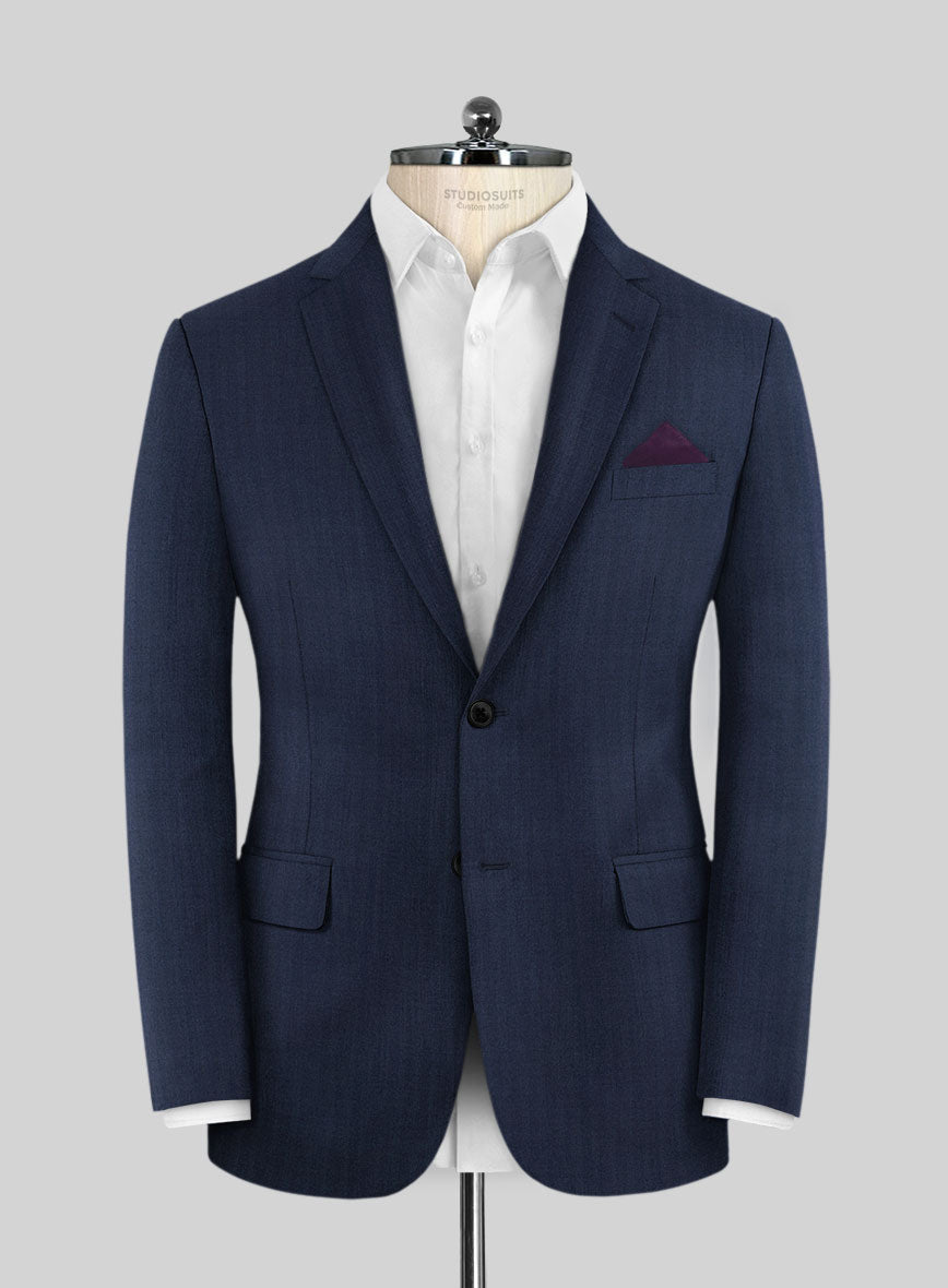 Caccioppoli Sun Dream Rogio Blue Wool Silk Jacket - StudioSuits
