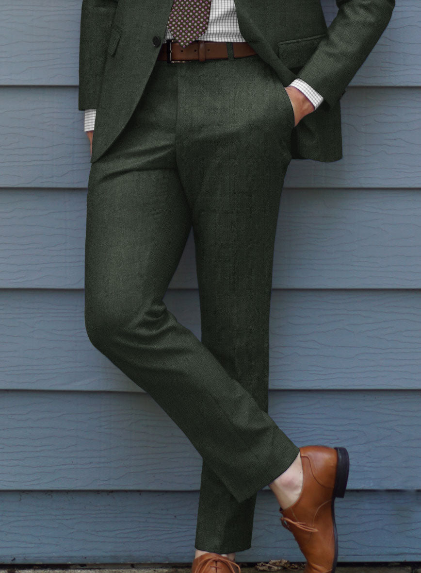 Caccioppoli Sun Dream Siuco Green Wool Pants – StudioSuits