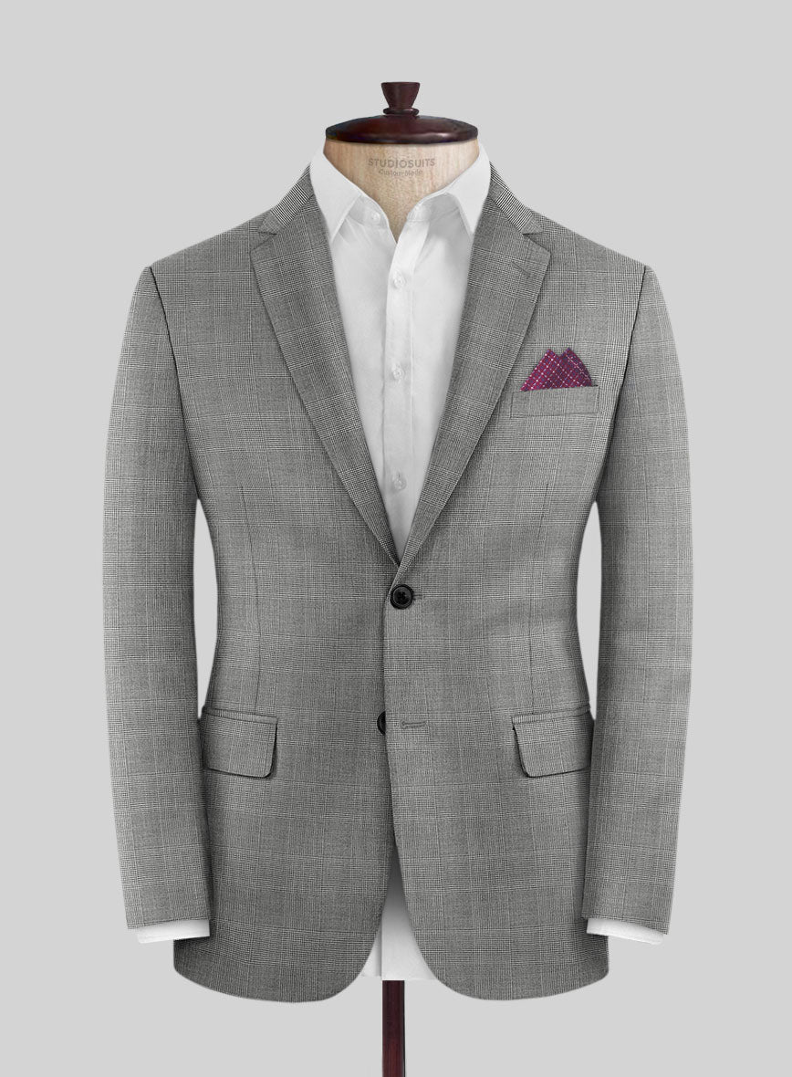 Caccioppoli Sun Dream Spiro Black Wool Silk Jacket - StudioSuits