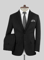 Caccioppoli Sun Dream Zallo Black Wool Silk Suit - StudioSuits