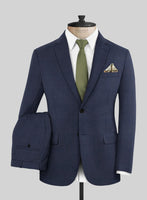 Caccioppoli Sun Dream Brinco Blue Wool Silk Suit - StudioSuits