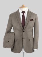 Caccioppoli Sun Dream Moltan Brown Wool Silk Suit - StudioSuits