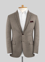 Caccioppoli Sun Dream Moltan Brown Wool Silk Suit - StudioSuits
