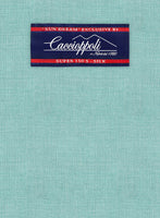Caccioppoli Sun Dream Aqua Blue Wool Silk Jacket - StudioSuits