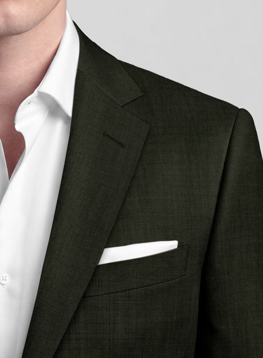 Caccioppoli Sun Dream Siuco Green Wool Jacket - StudioSuits