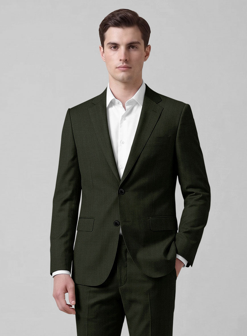 Caccioppoli Sun Dream Siuco Green Wool Jacket - StudioSuits