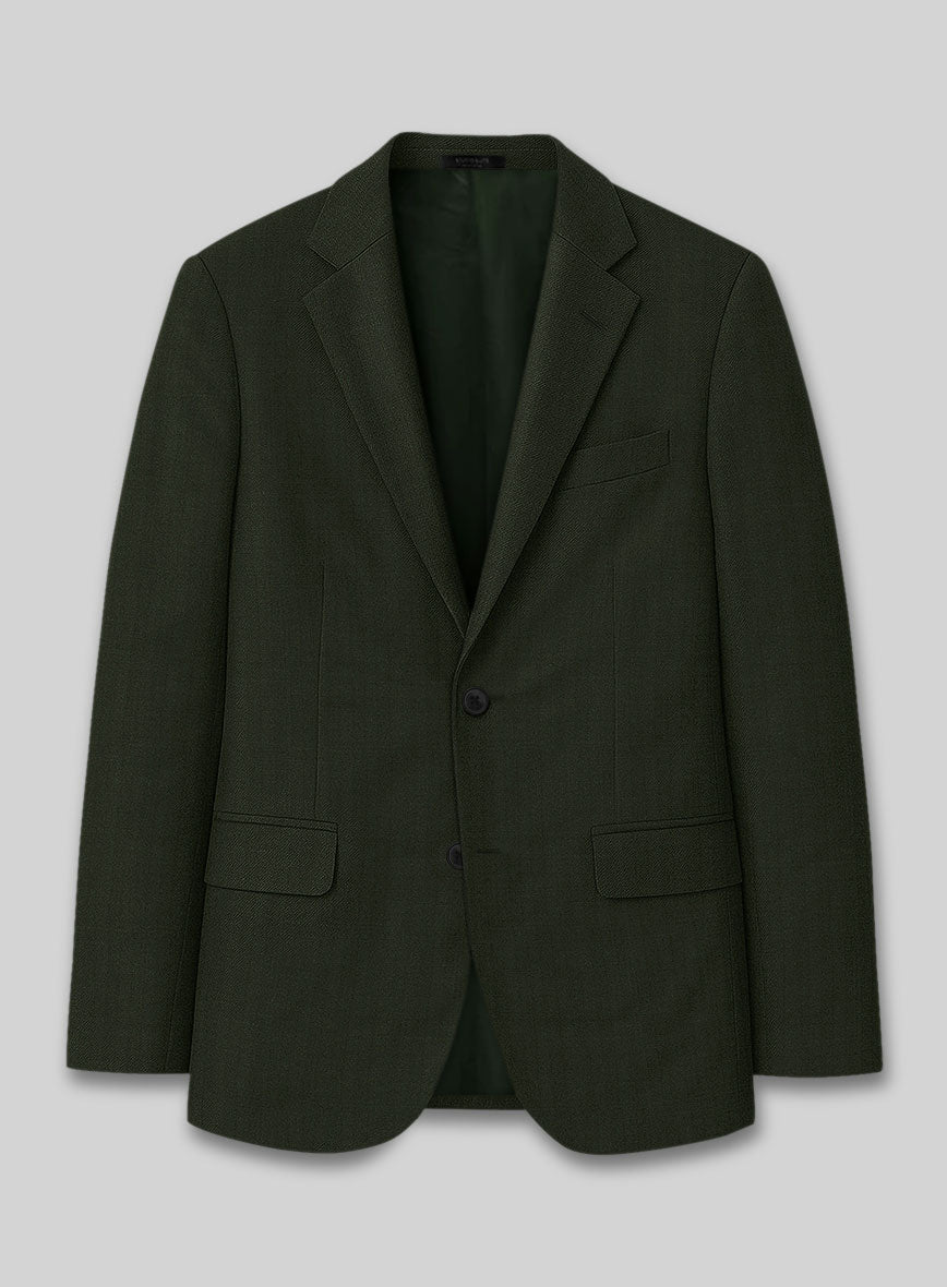 Caccioppoli Sun Dream Siuco Green Wool Jacket - StudioSuits