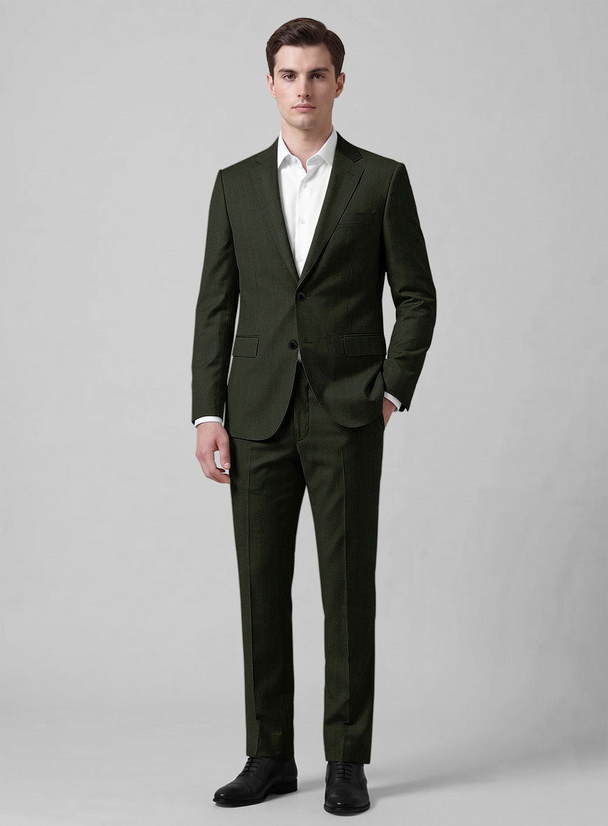 Caccioppoli Sun Dream Siuco Green Wool Suit - StudioSuits