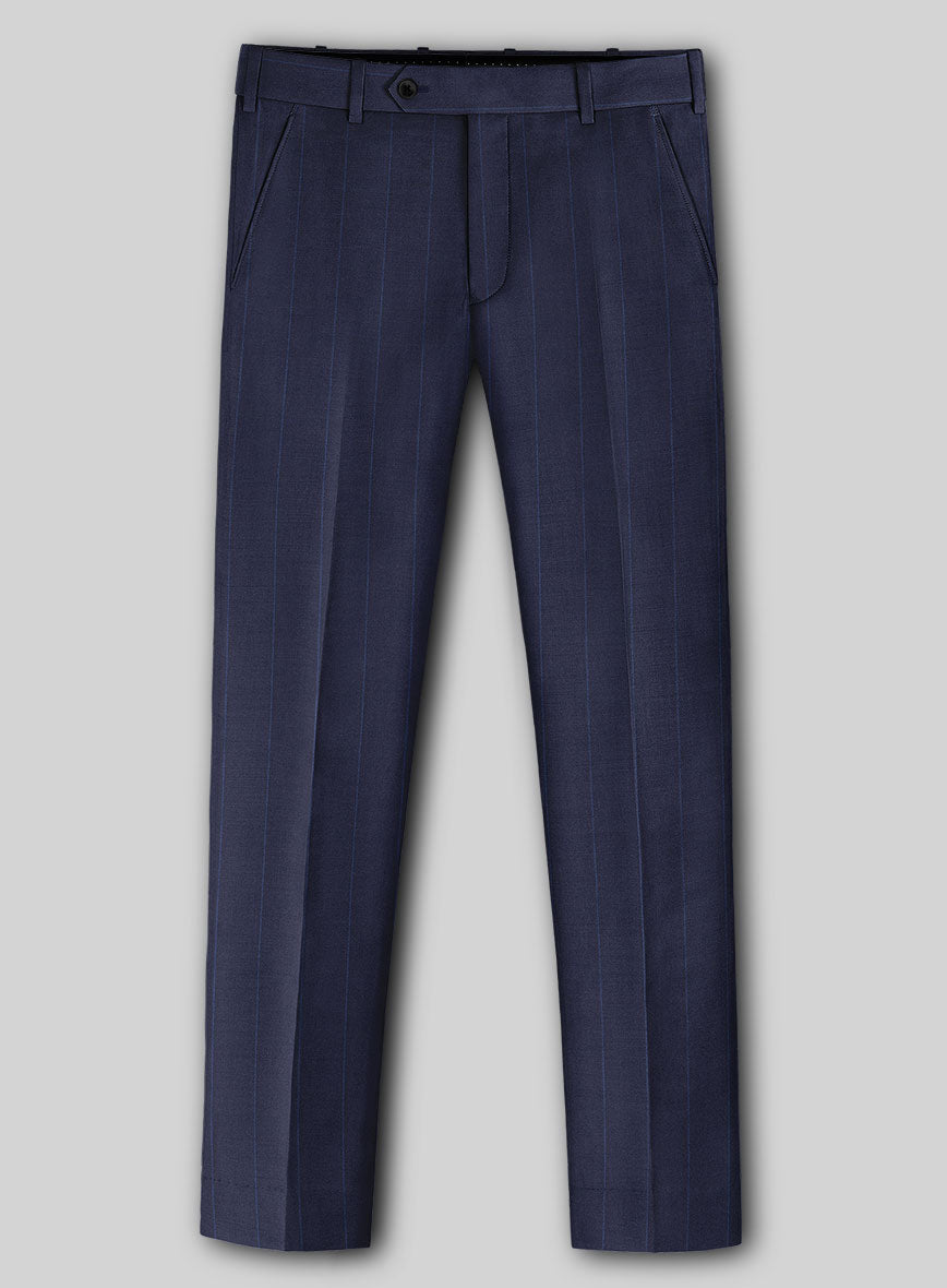 Caccoppoli Sun Dream Colta Blue Wool Silk Suit - StudioSuits