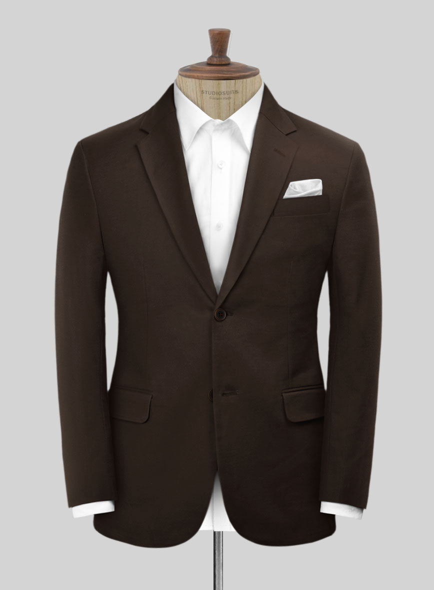 Caffe Brown Stretch Chino Jacket - StudioSuits