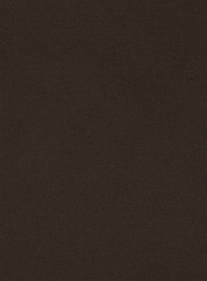 Caffe Brown Stretch Chino Pants - StudioSuits