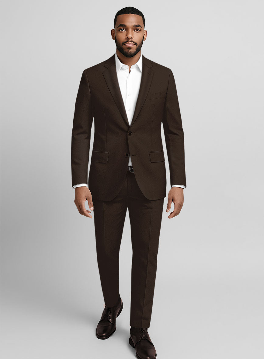 Caffe Brown Stretch Chino Suit - StudioSuits