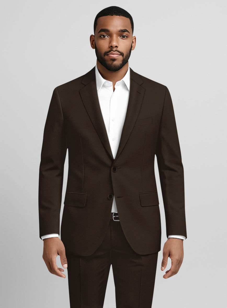 Caffe Brown Stretch Chino Suit - StudioSuits