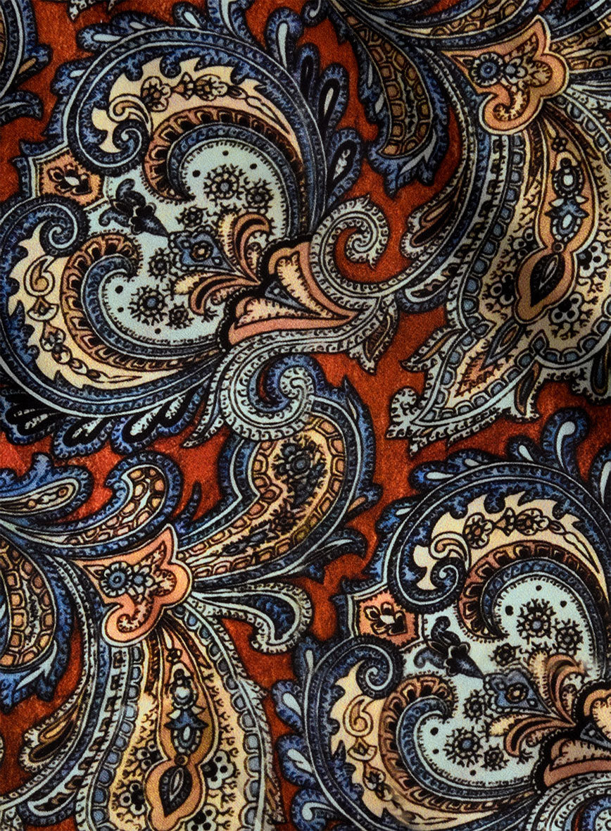 Caldris Paisley Silk Shirt - StudioSuits