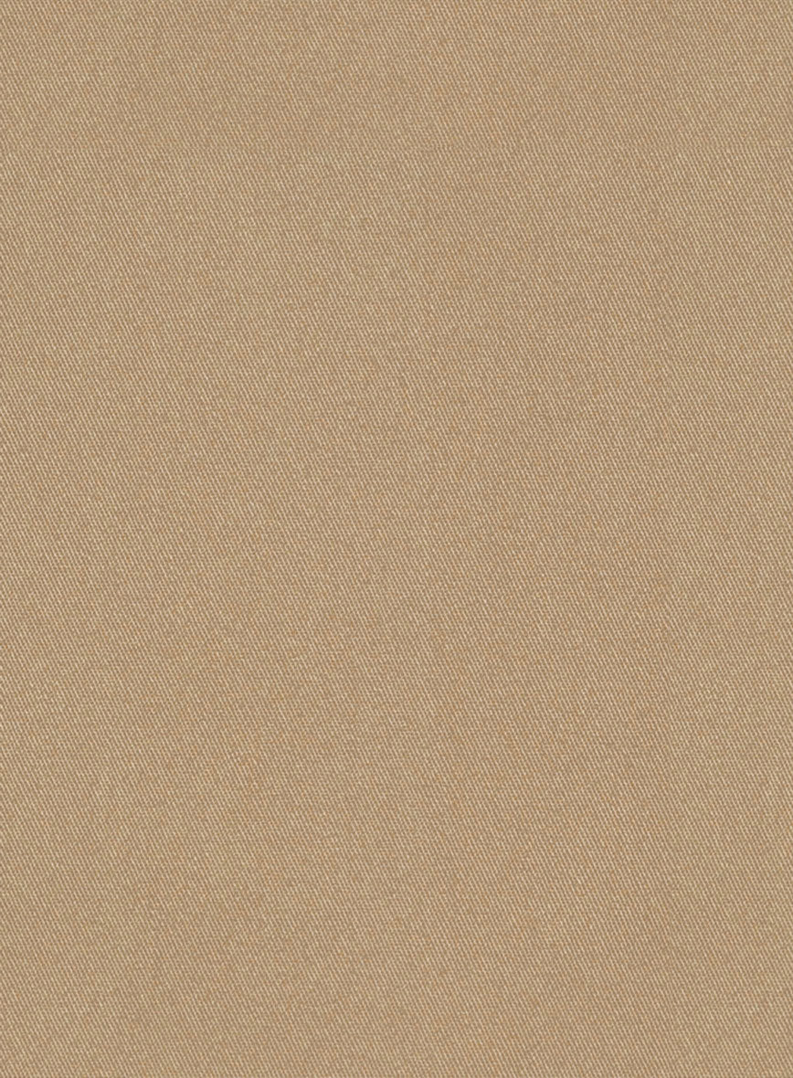 Camel Khaki Stretch Chino Suit - StudioSuits