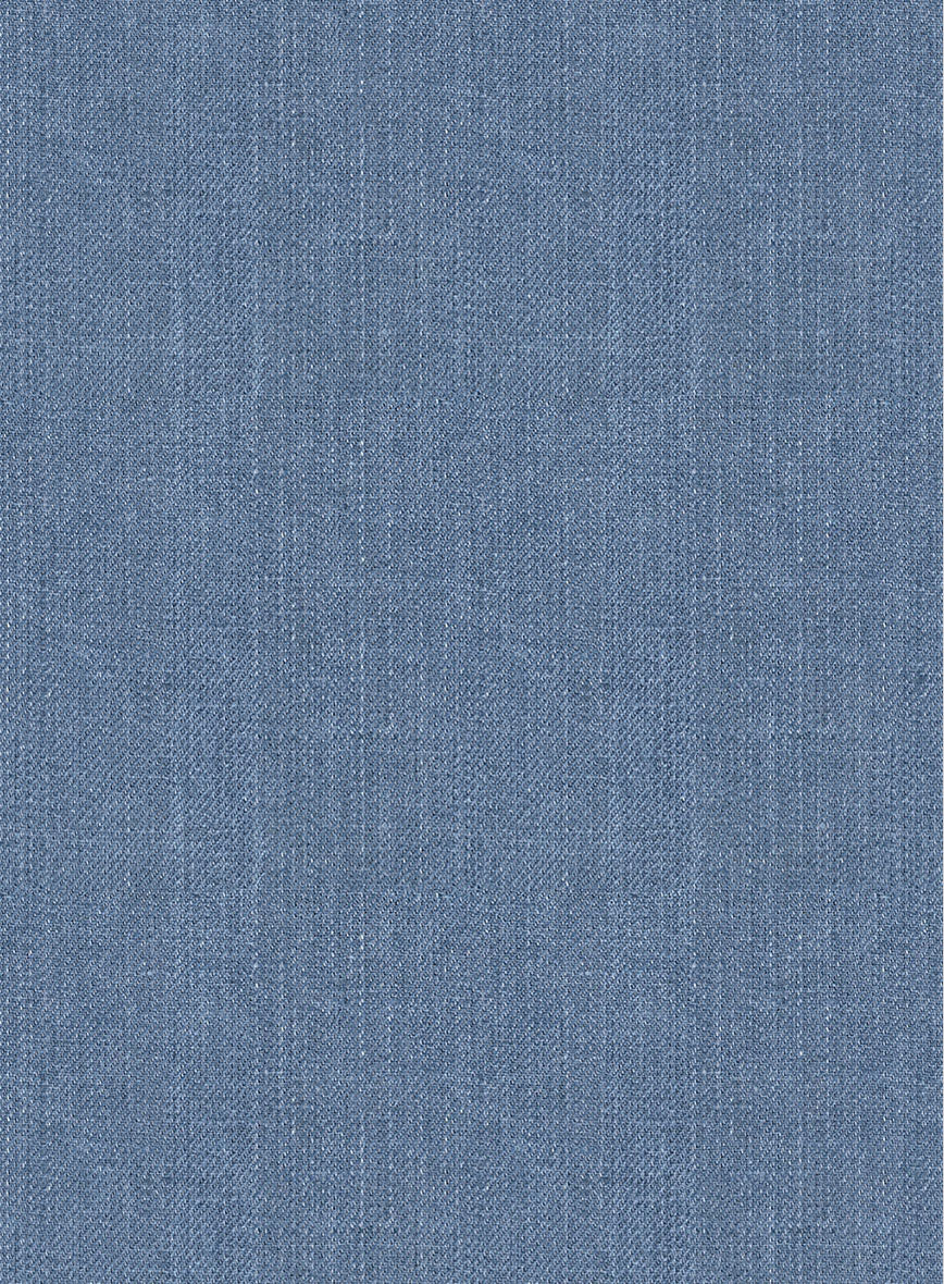 Campari Field Blue Linen Suit - StudioSuits