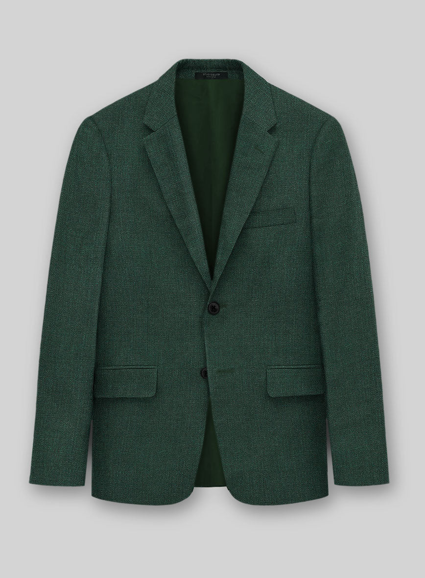 Campari Green Mile Linen Jacket - StudioSuits