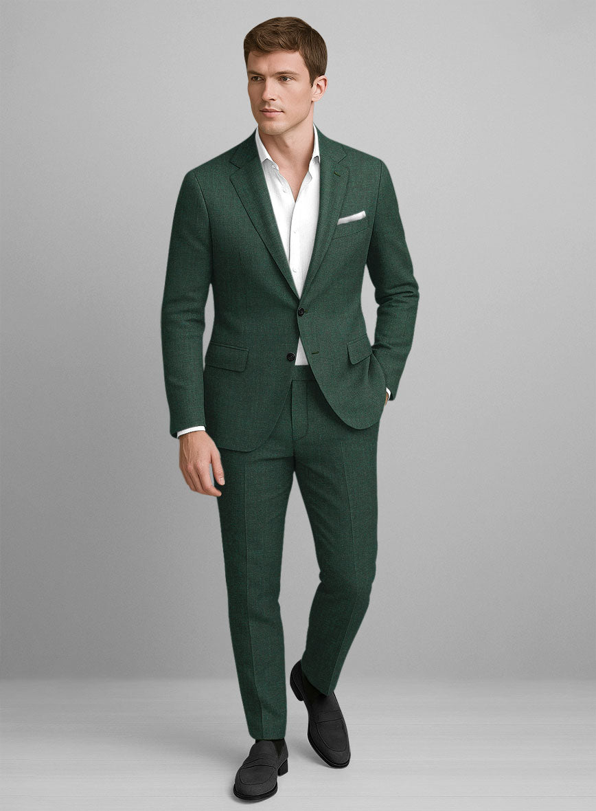 Campari Green Mile Linen Suit - StudioSuits
