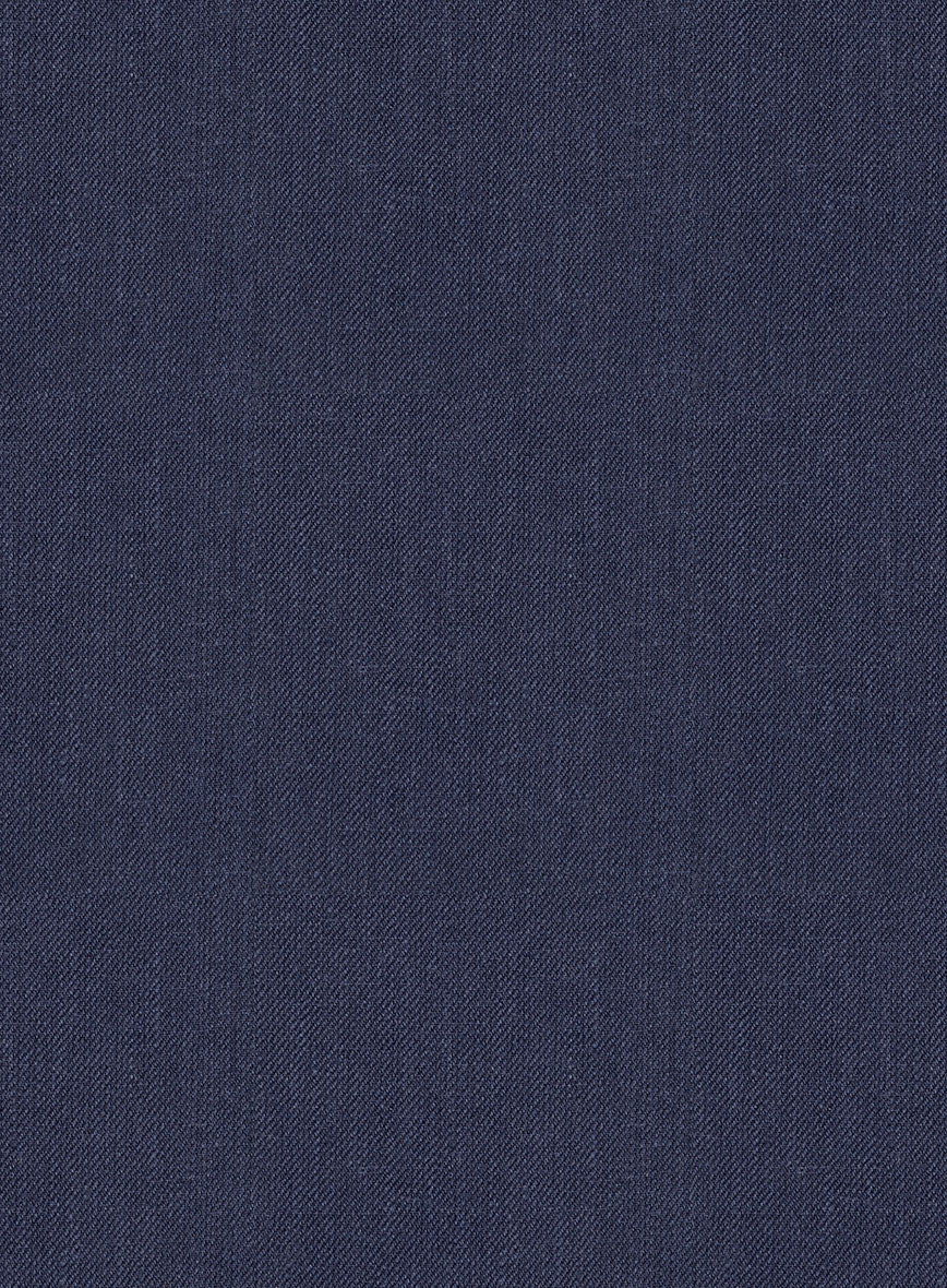 Campari Berry Blue Linen Pants - StudioSuits