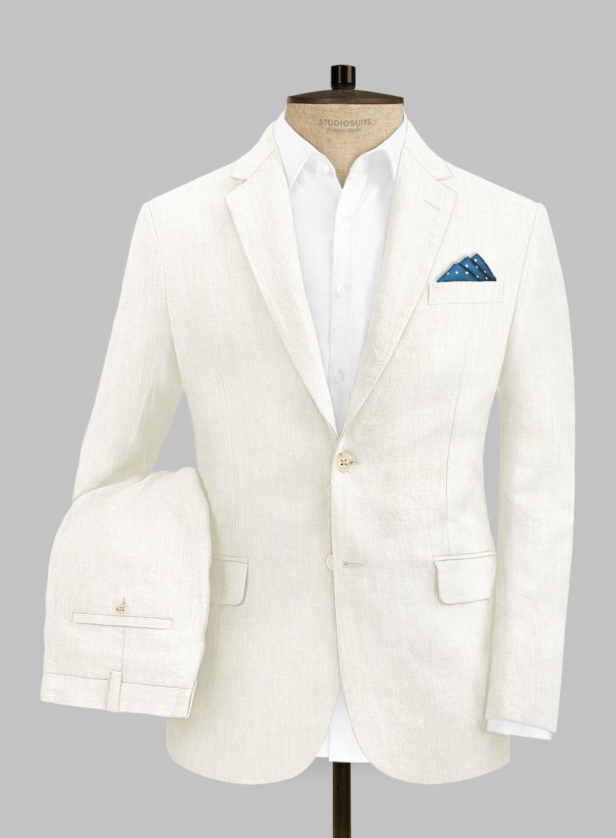Campari Cream Linen Suit - StudioSuits