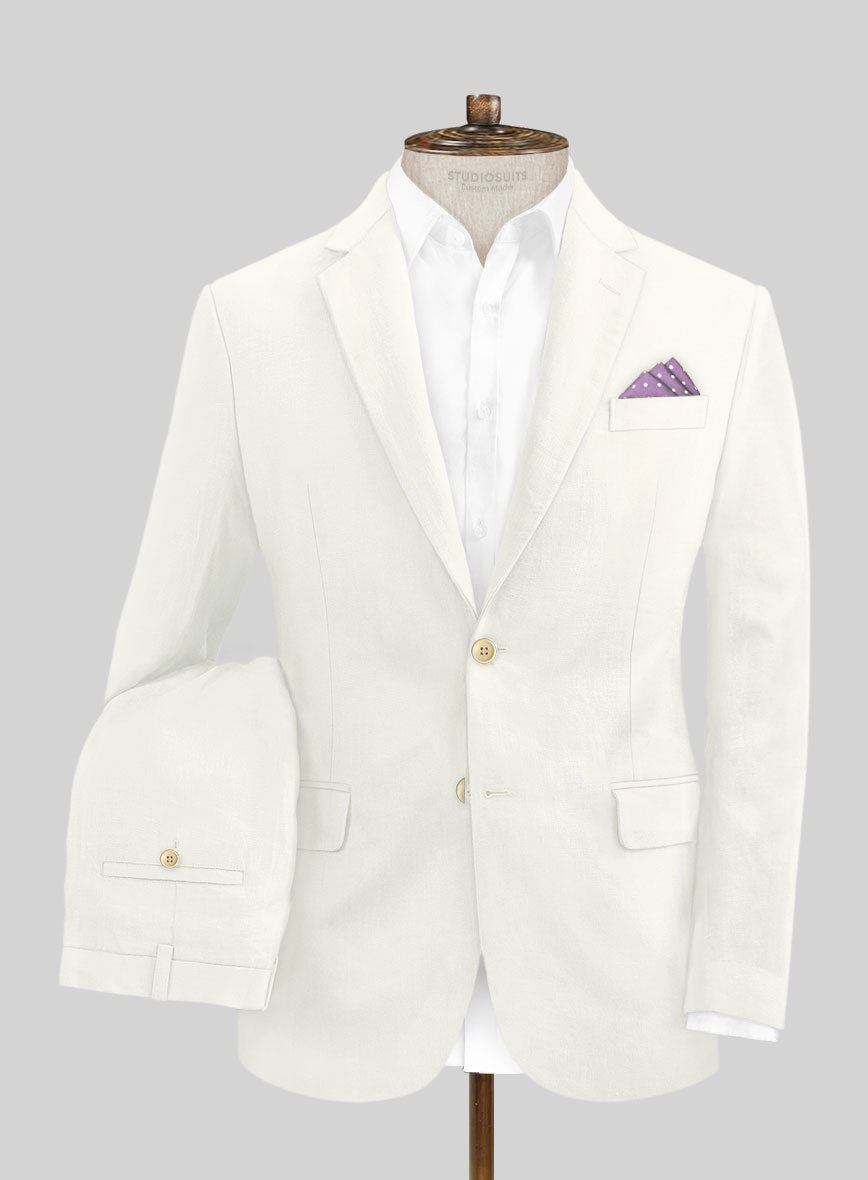 Campari Cream Linen Suit - StudioSuits