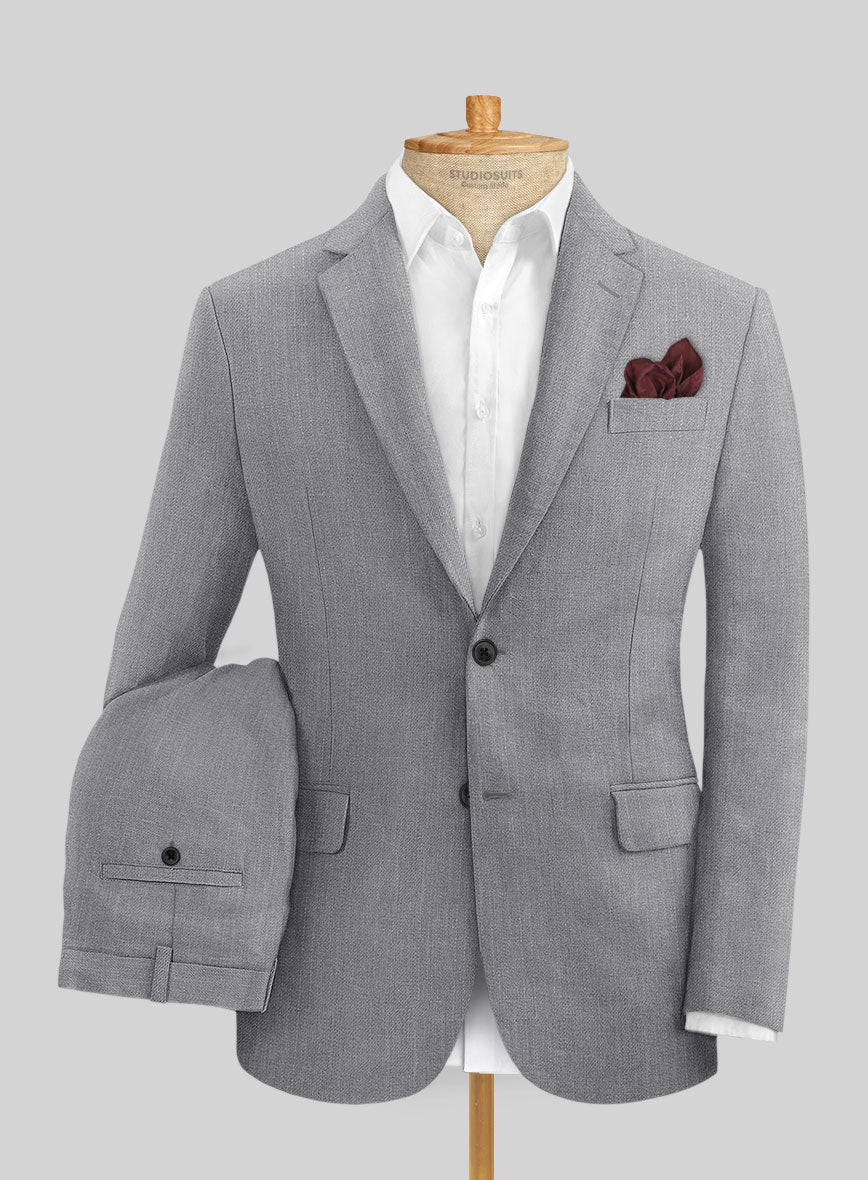 Campari Gray Linen Suit - StudioSuits