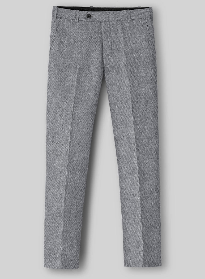 Campari Gray Linen Pants - StudioSuits
