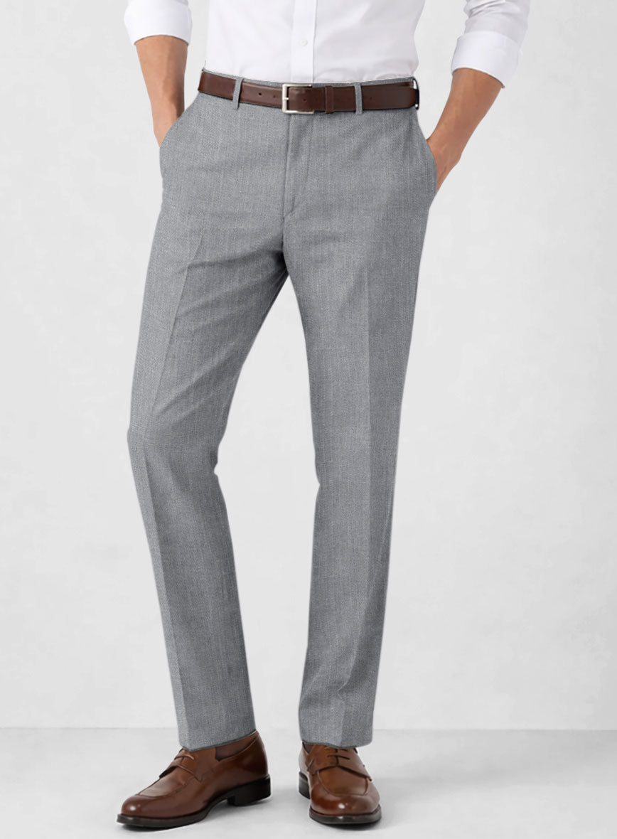 Campari Gray Linen Pants - StudioSuits