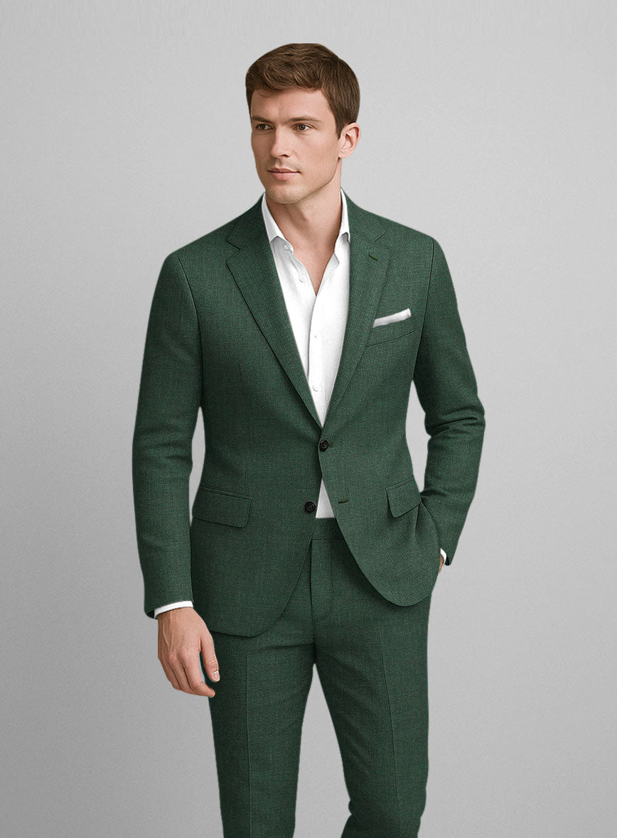 Campari Green Mile Linen Jacket - StudioSuits