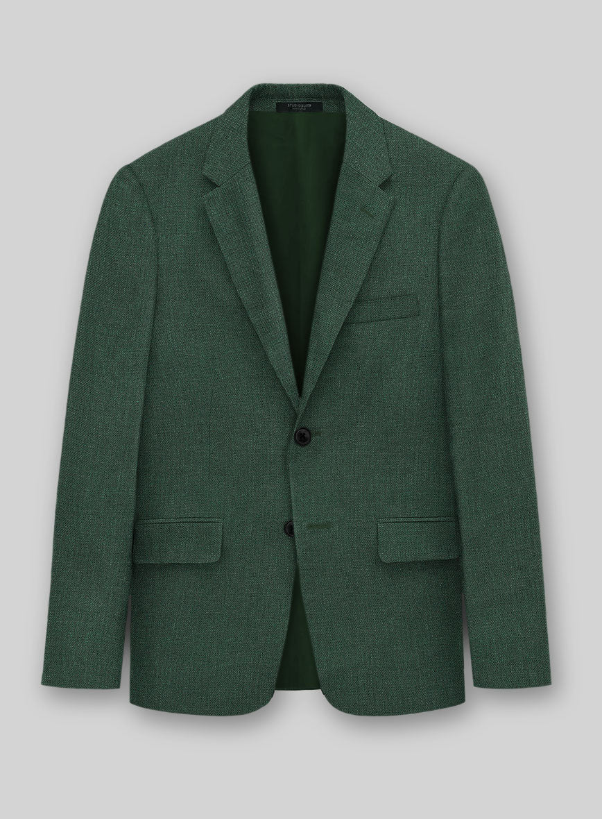 Campari Green Mile Linen Jacket - StudioSuits